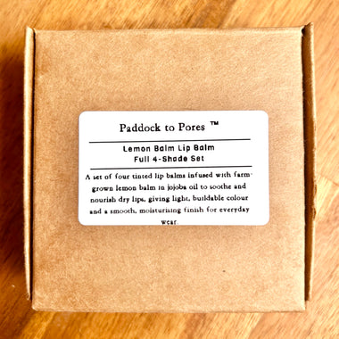 Tinted Lemon Balm Lip Balm- Full 4-Shade Set